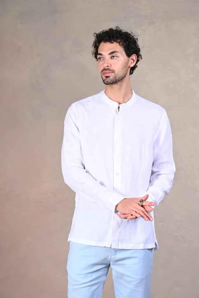 The Classic White Pure Linen Shirt