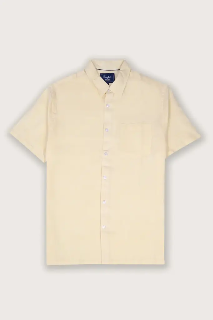 Timless Basics Pure Linen Shirt- Pear Sorbet