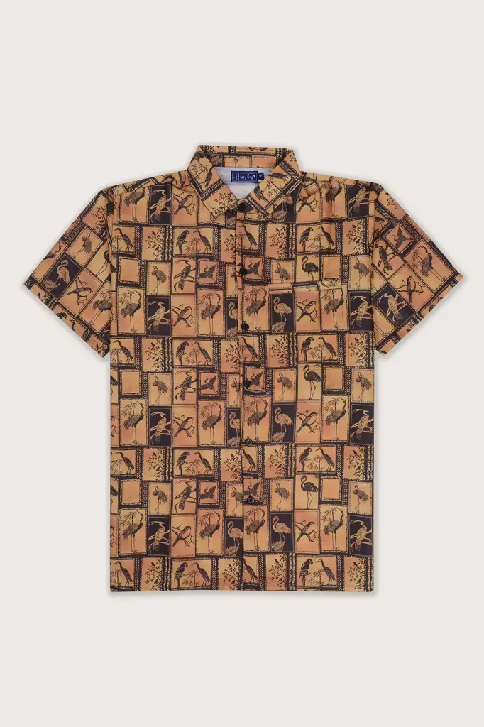 Wild n' Free
Flight of the Tropics Hawaiian Shirt- Black and Gold