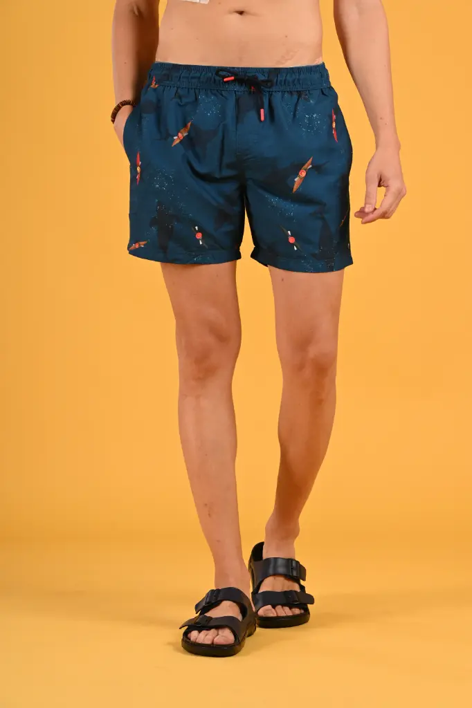 Kayak & Colossus Printed Swim Shorts