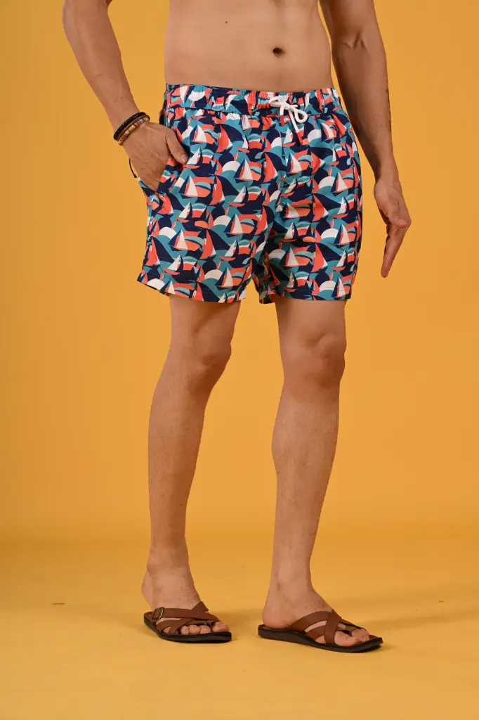 The Yacht Club Printed Swimshorts
