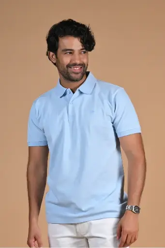 Breezy Blue Polo Tshirt