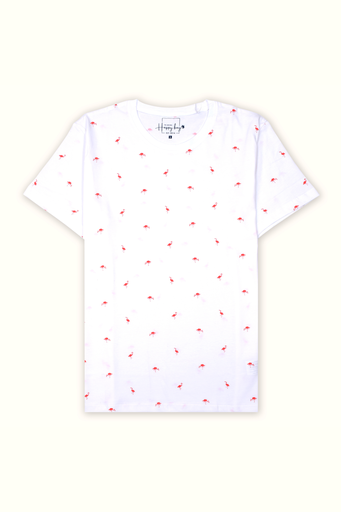 White flamingoes T-shirt